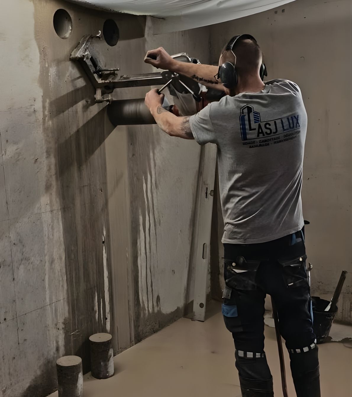 ASJ LUXEMBOURG Carottage sur béton